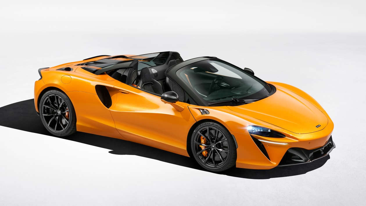 McLaren Artura Spider revealed – open top hybrid supercar debuts | evo